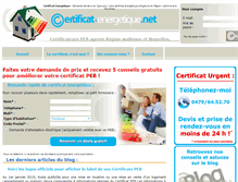 Tablet Screenshot of certificat-energetique.net